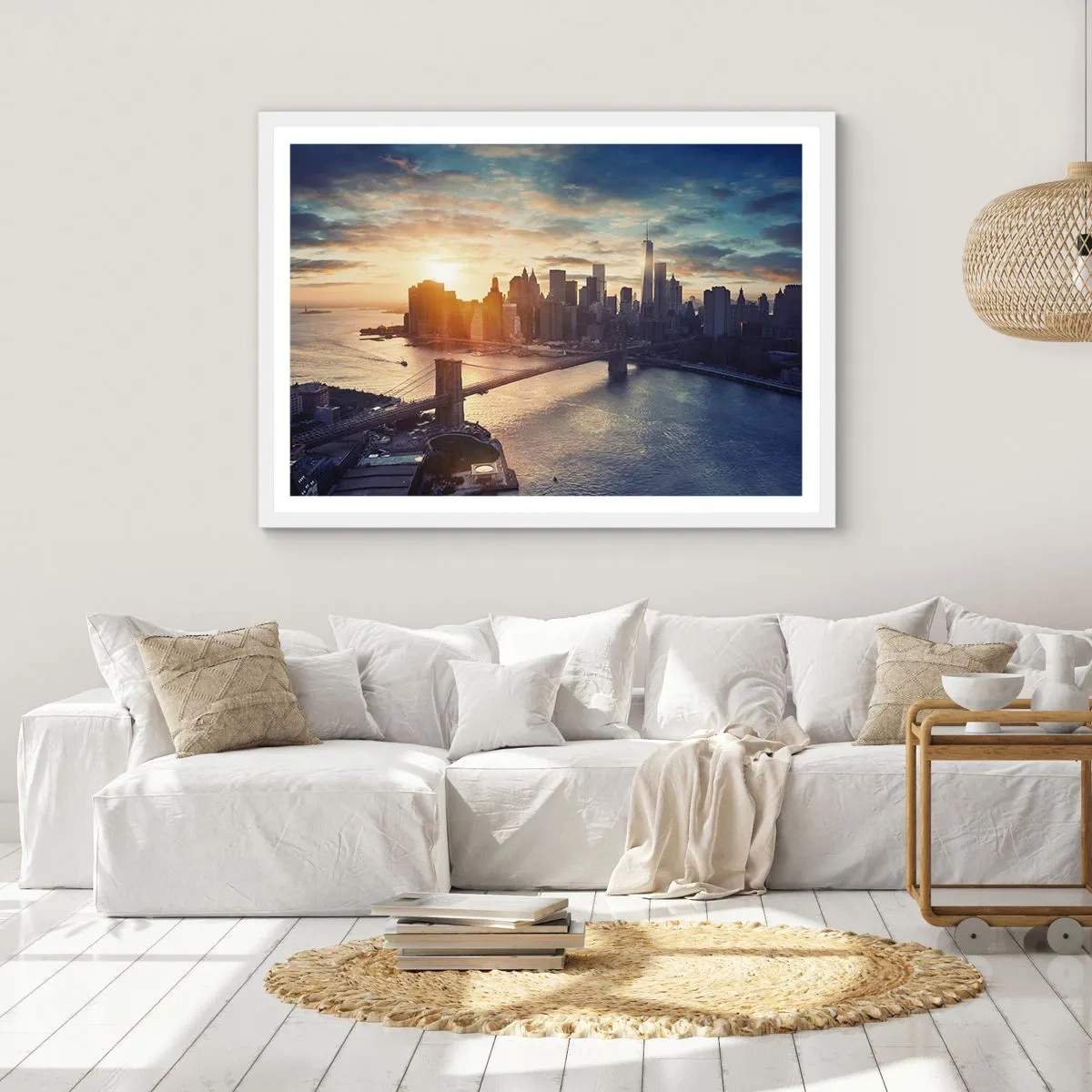 Plagát v bielom ráme - Pomník kultúry Západu - 50x40 cm