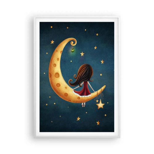 Plagát v bielom ráme - Kedysi dávno… - 70x100 cm