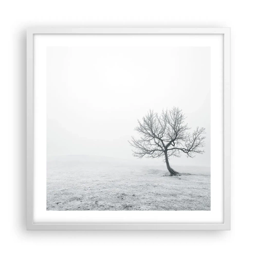 Plagát v bielom ráme - Proti ničote - 50x50 cm