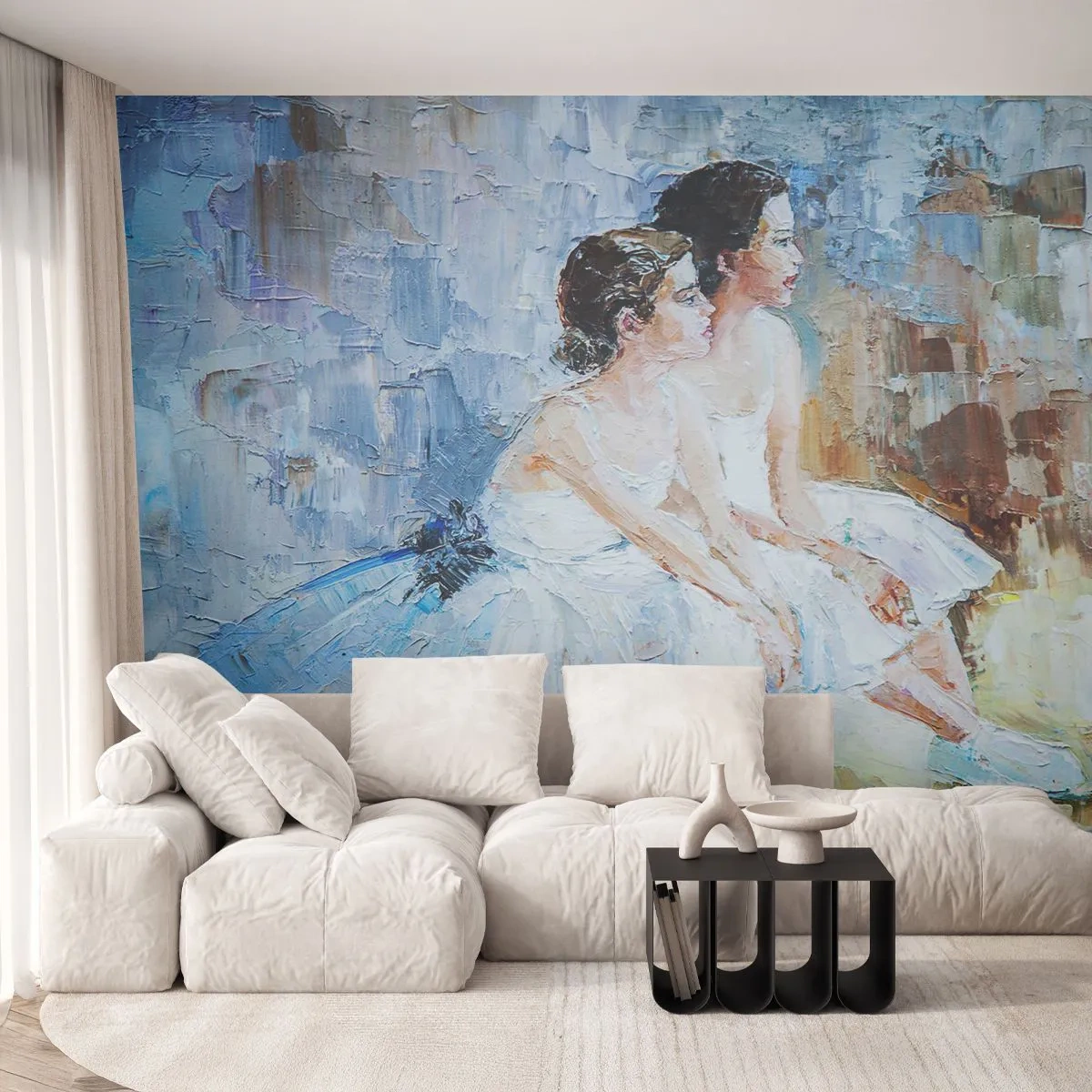 Fototapeta Premium Canvas - Odpočinok mladých labutí - Balerína, Tancujte, balet - 350x256 cm