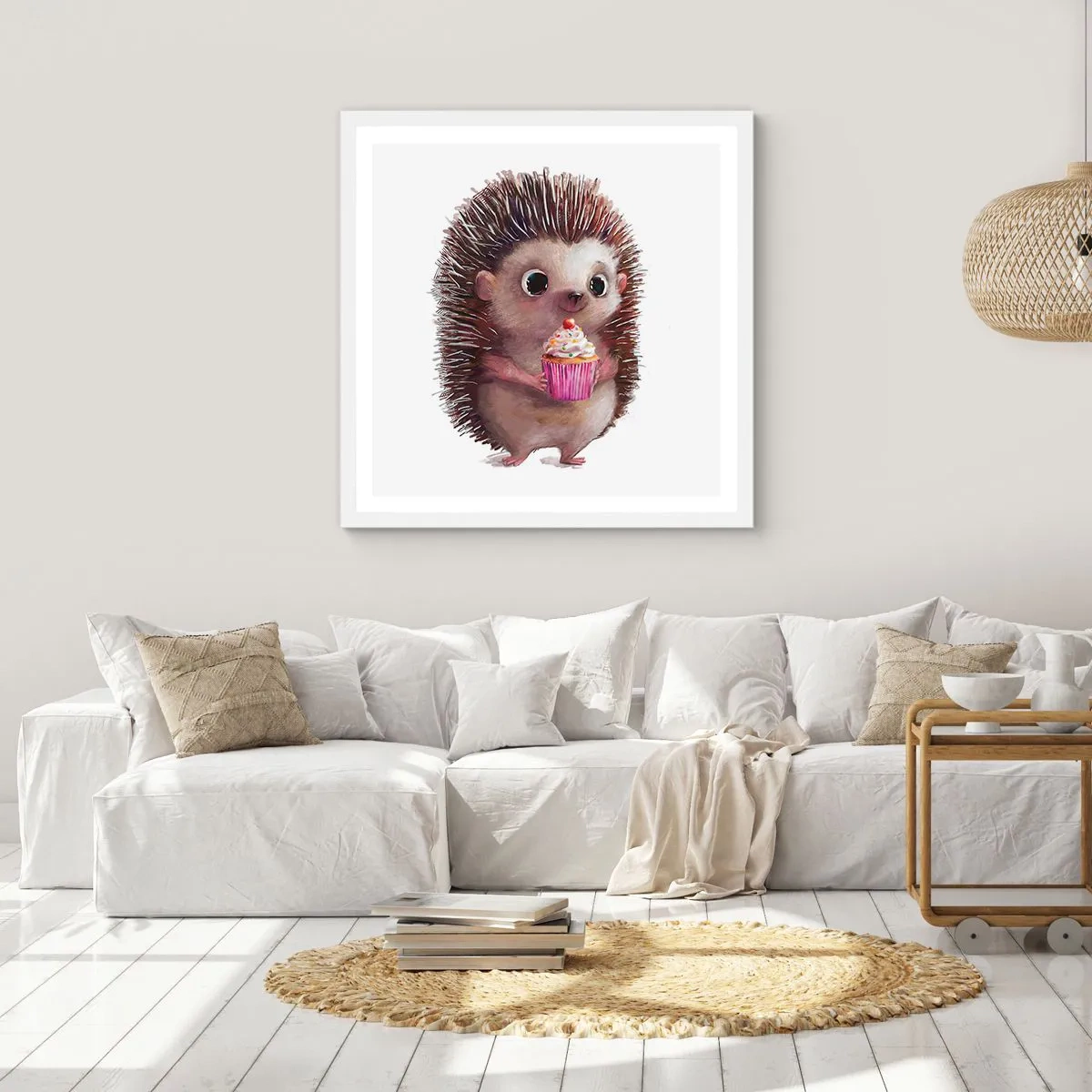 Plagát v bielom ráme - Oslava je každý deň - 30x30 cm