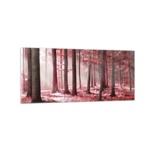 Obraz na skle - Červená je rovnako krásna - 120x50 cm
