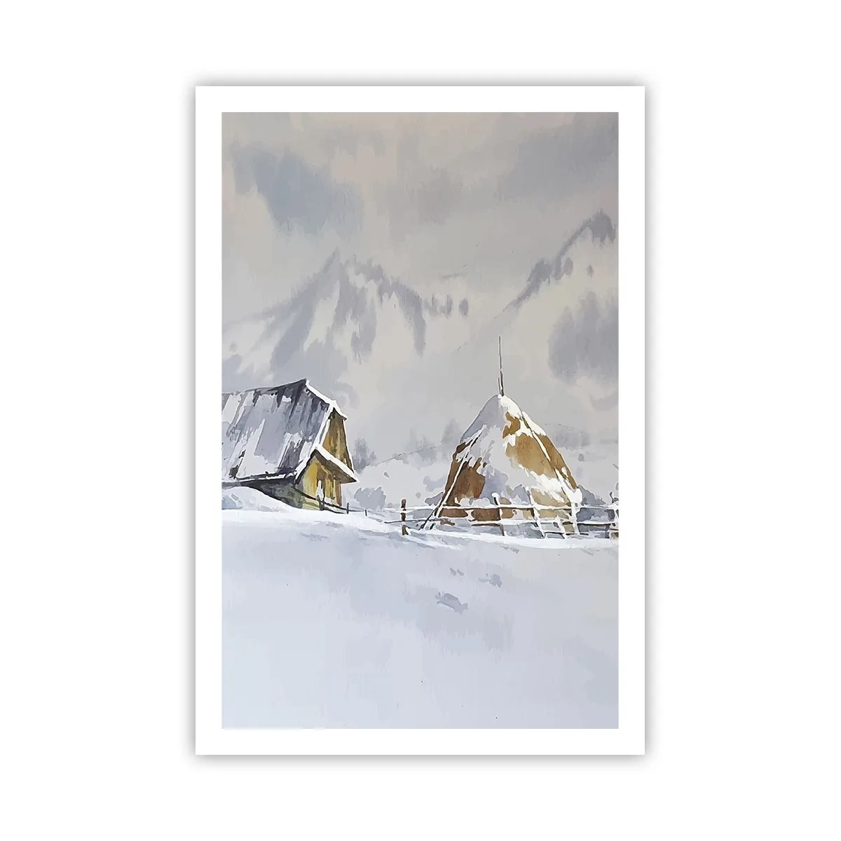 Plagát - V zasneženom údolí - 61x91 cm