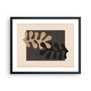 Plagát v čiernom ráme - Neprítomnosť a doplnenie - 50x40 cm