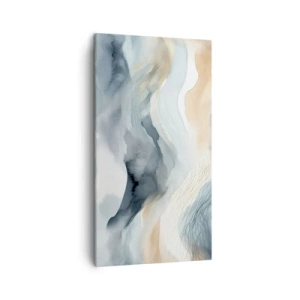 Obraz na plátne - Abstrakcia snehu a hmly - 45x80 cm