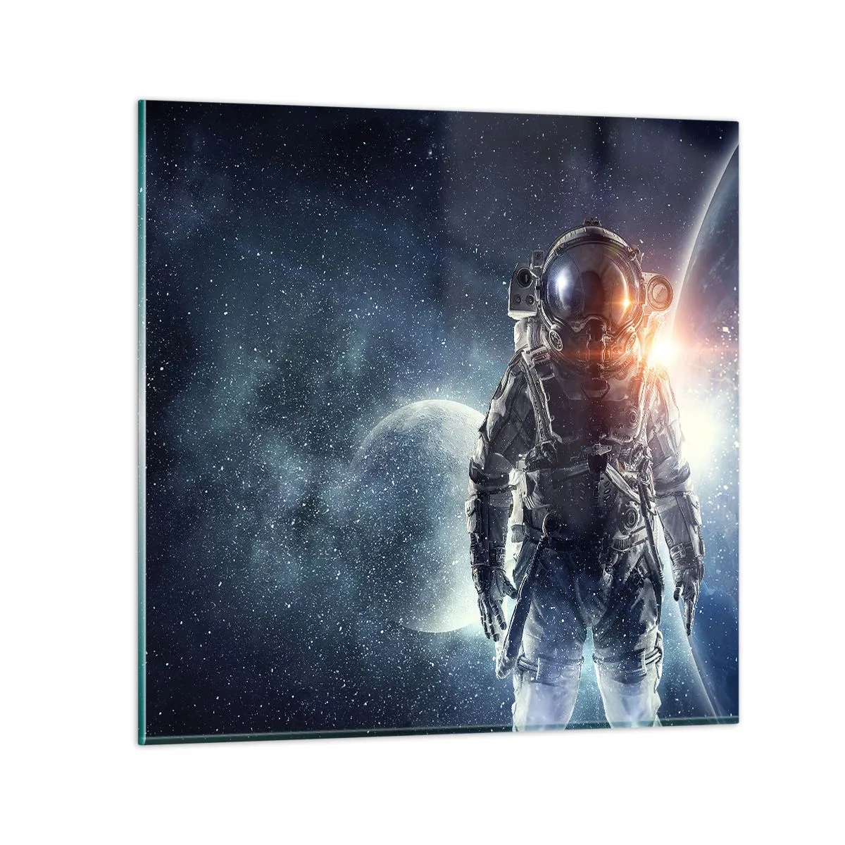 Obraz na skle - Vesmírne dobrodružstvo - 50x50 cm