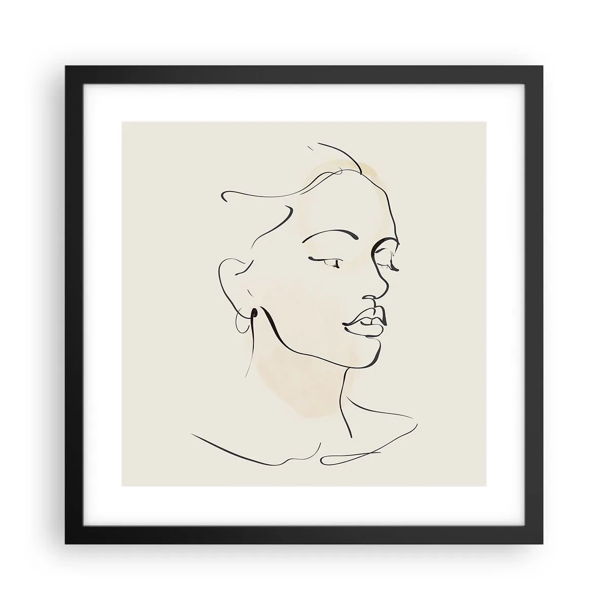 Plagát v čiernom ráme - Výrazným ťahom - 40x40 cm