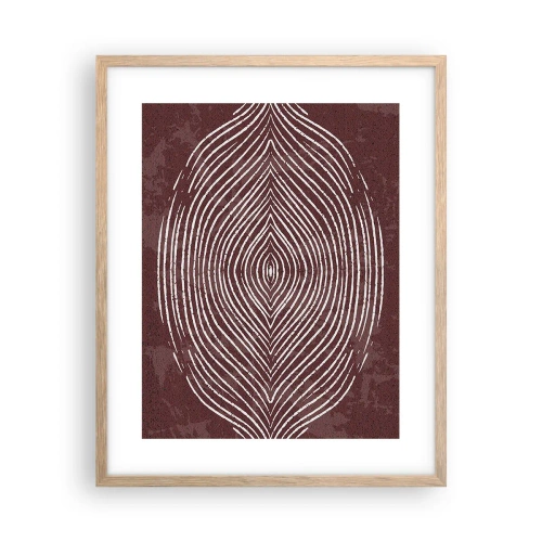 Plagát v ráme zo svetlého duba - Priestor hovorí - 40x50 cm