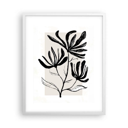 Plagát v bielom ráme - Náčrtok pre herbár - 40x50 cm