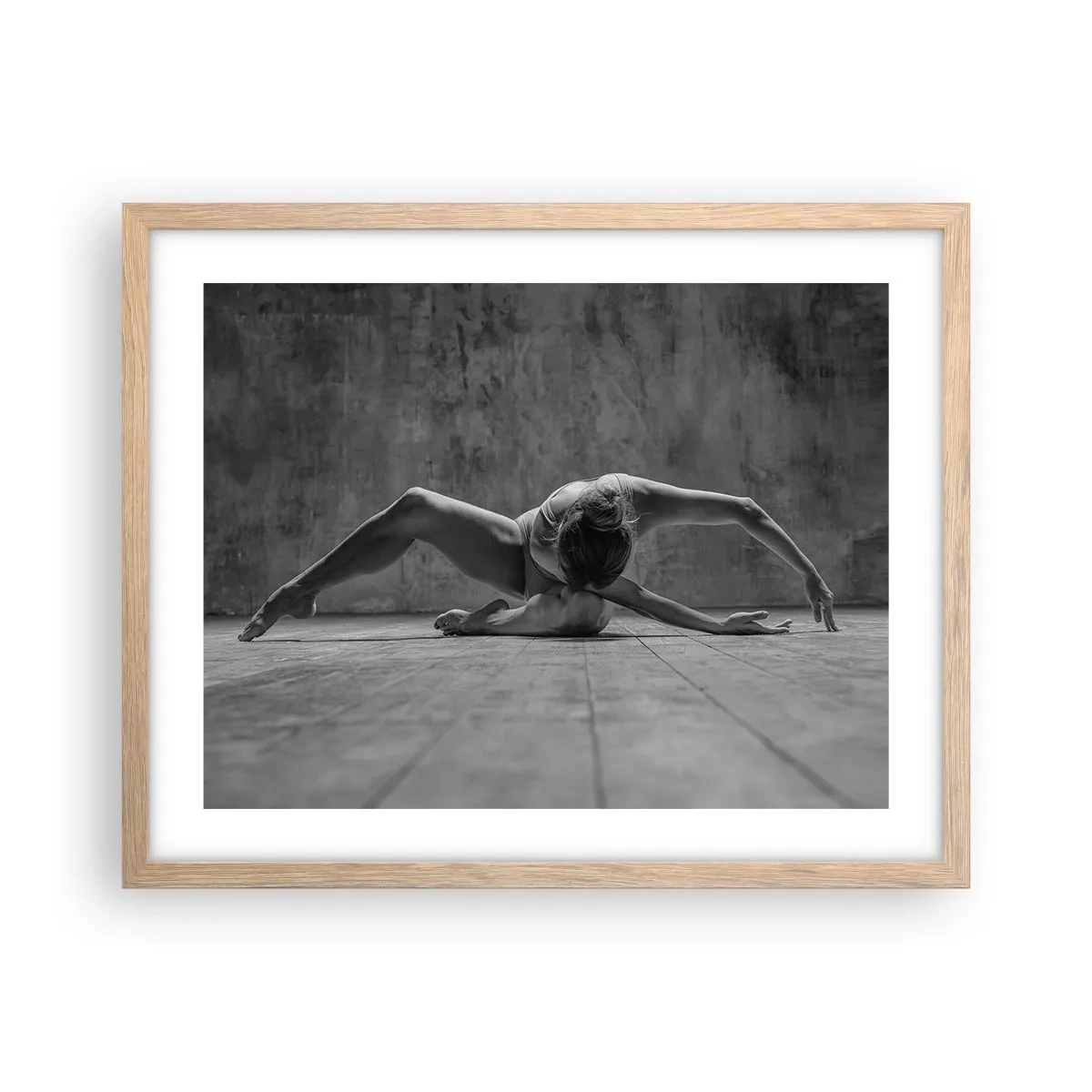 Plagát v ráme zo svetlého duba - Nájdená symetria - 50x40 cm