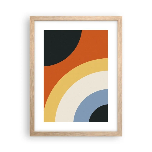 Plagát v ráme zo svetlého duba - K sebe samému - 30x40 cm