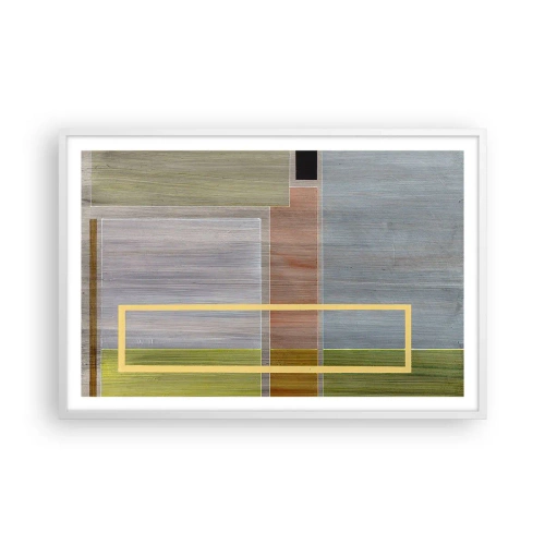 Plagát v bielom ráme - Jednoducho a v kľude - 91x61 cm