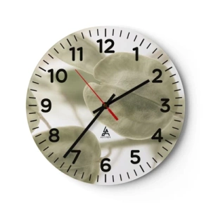 Nástenné hodiny - Na začiatku bolo lístie… - 30x30 cm