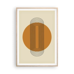 Plagát v ráme zo svetlého duba - Dokonalý plán - 70x100 cm