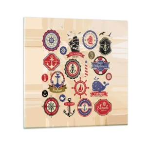 Obraz na skle - Námornícke bratstvo - 40x40 cm