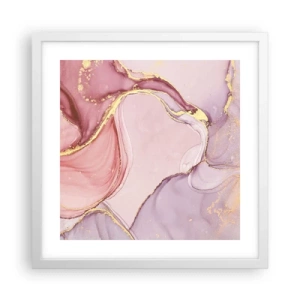 Plagát v bielom ráme - Maznanie farieb - 40x40 cm