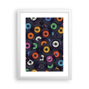 Plagát v bielom ráme - Farby klasiky - 30x40 cm