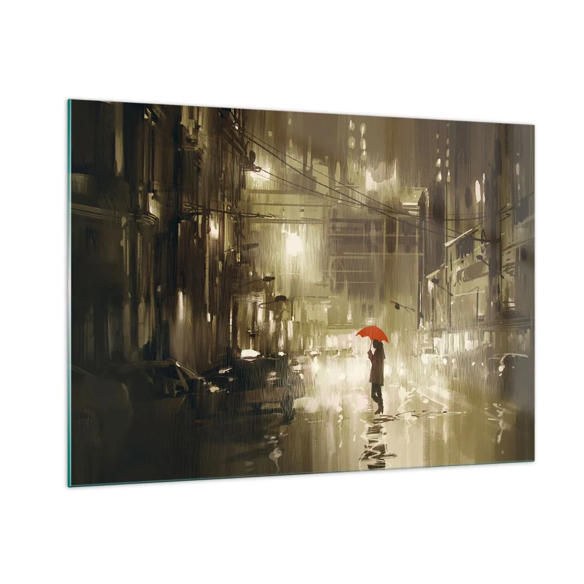 Obraz na skle - Sama, ale nie osamelá - 100x70 cm