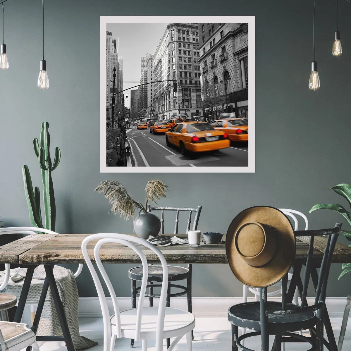 Plagát - Slnko veľkomesta - 40x40 cm