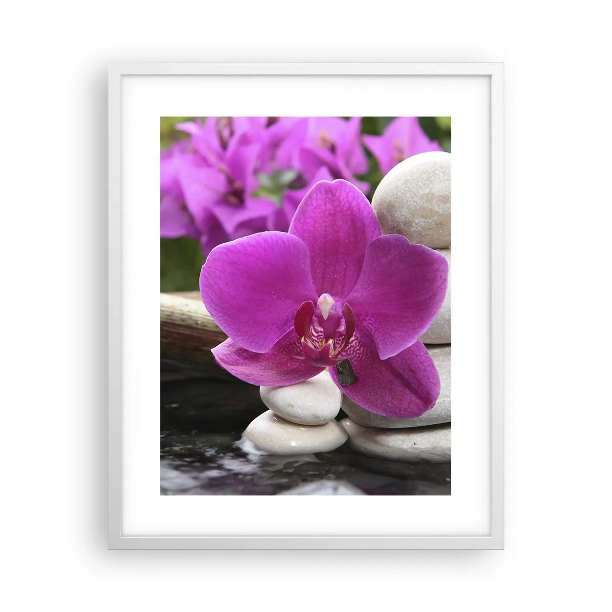 Plagát v bielom ráme - Už odpočívaš - 40x50 cm