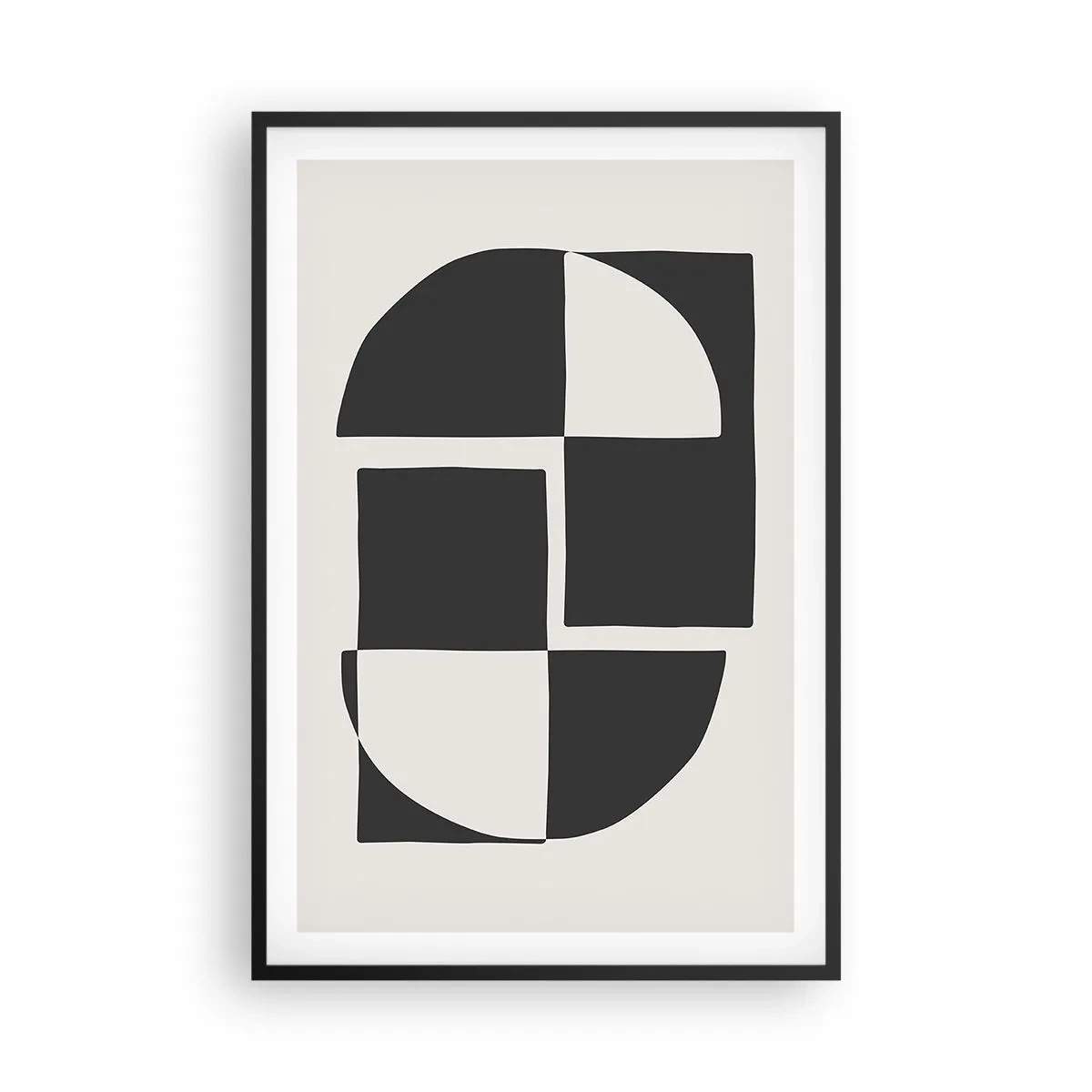 Plagát v čiernom ráme - Antitéza – syntéza - 61x91 cm