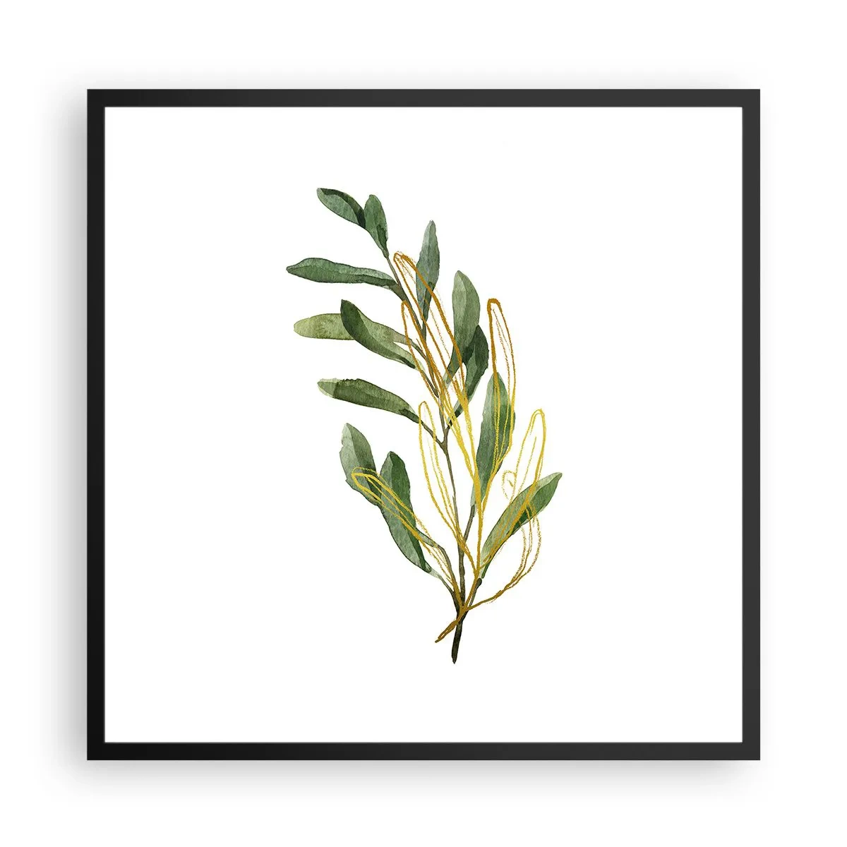 Plagát v čiernom ráme - Všetko, čo je dobré - 60x60 cm