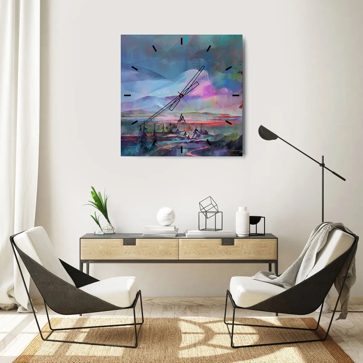 Nástenné hodiny - Pod priateľským nebom - 30x30 cm