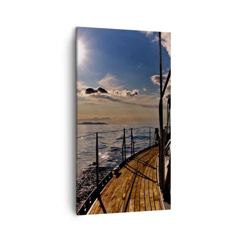 Obraz na plátne - Plavba smerom k slnku - 45x80 cm