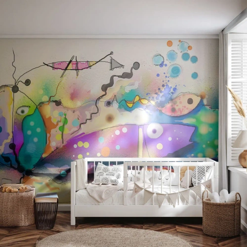 Fototapeta Standard Eco - Niet slov! - Abstrakcia, Ryby, Grafika - 300x210 cm
