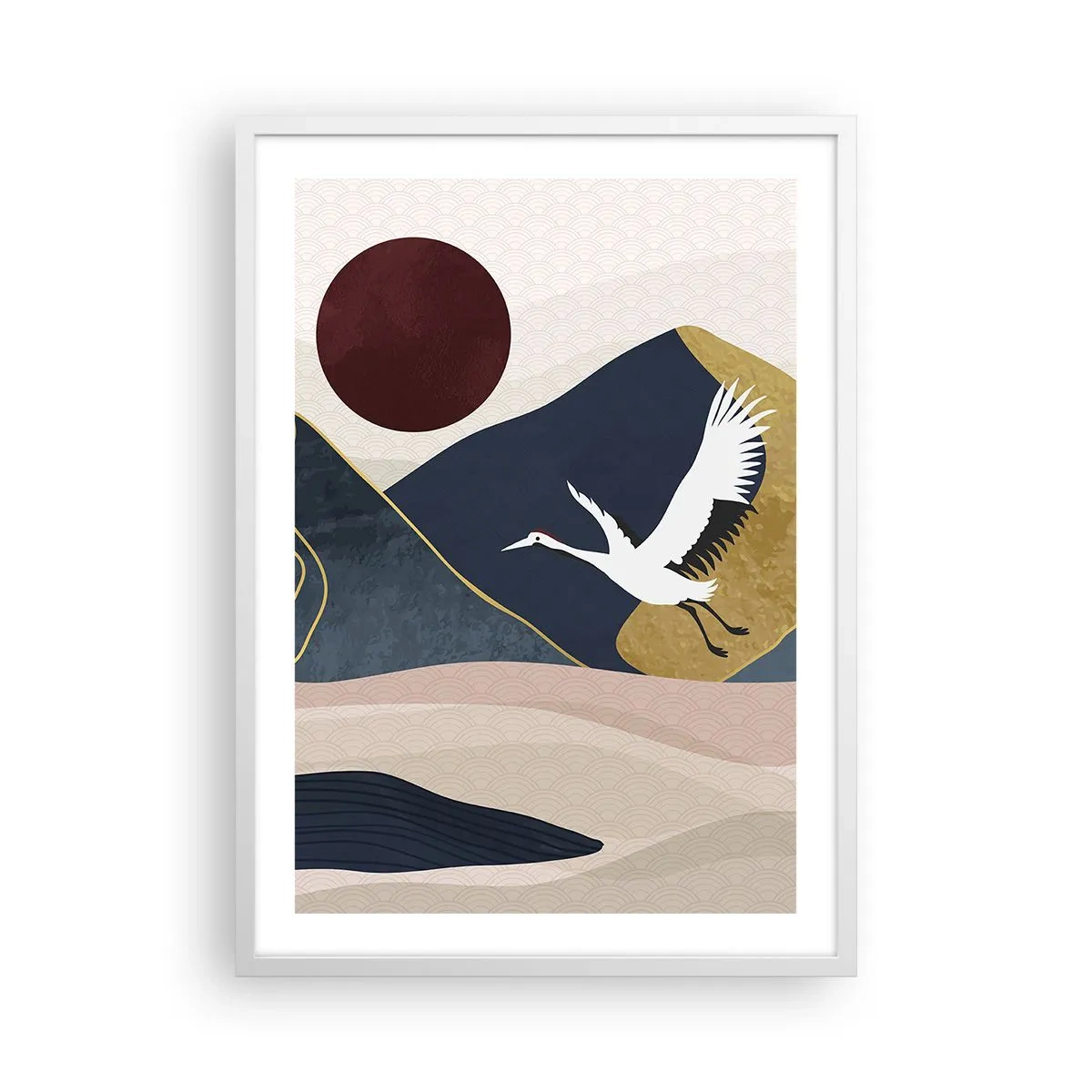 Plagát v bielom ráme - Opäť ubehol ďalší deň - 50x70 cm