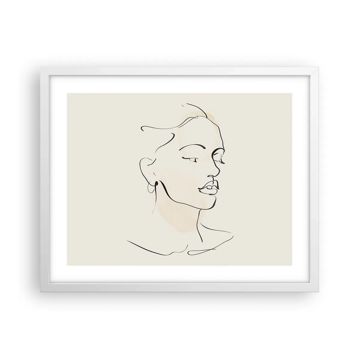 Plagát v bielom ráme - Výrazným ťahom - 50x40 cm