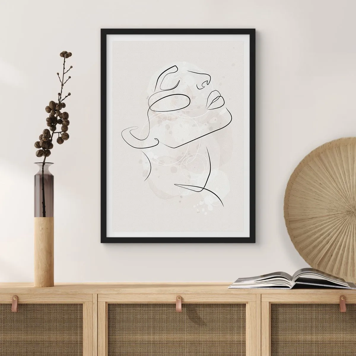 Plagát v čiernom ráme - Náčrt sna - 40x50 cm
