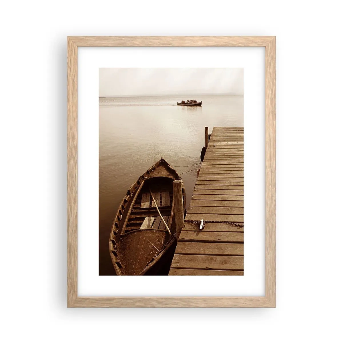 Plagát v ráme zo svetlého duba - Veľký pokoj - 30x40 cm