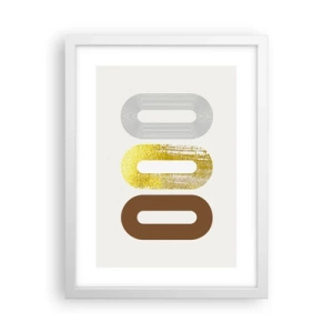 Plagát v bielom ráme - Ooo! - 30x40 cm