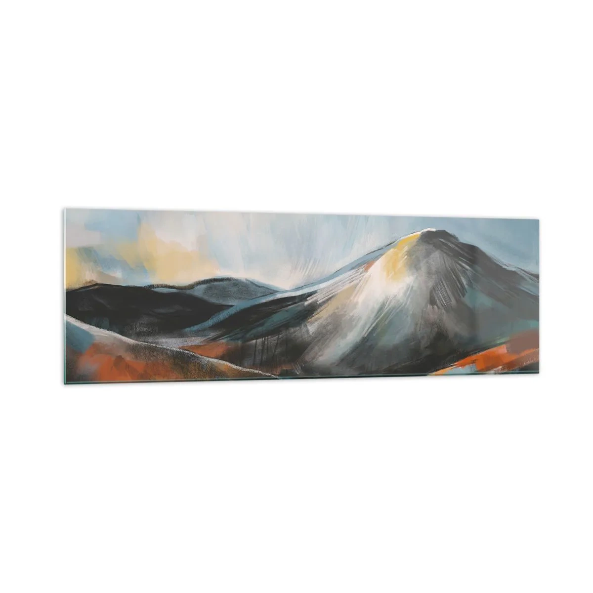 Obraz na skle - Surové a krásne - 160x50 cm