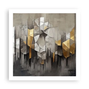 Plagát - Kompozícia z ľadu a svetla - 60x60 cm