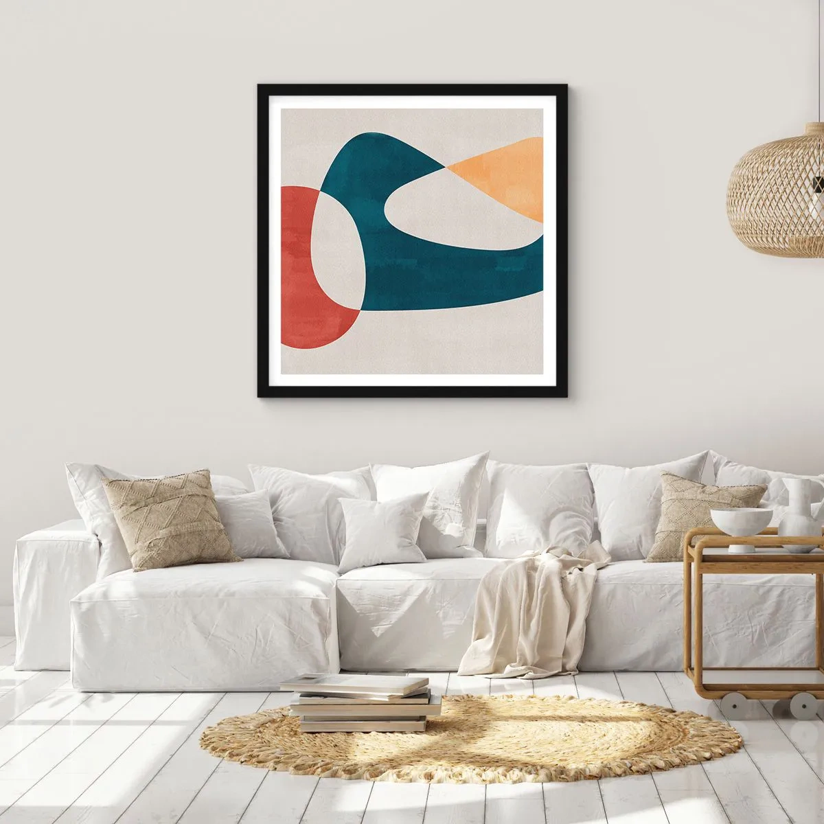 Plagát v čiernom ráme - Vplyvy a metamorfózy - 60x60 cm