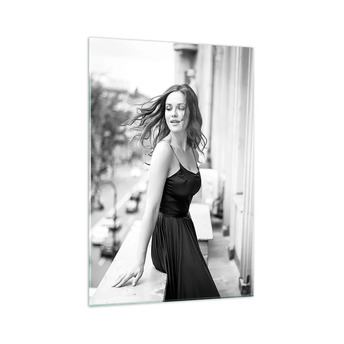 Obraz na skle - Určite Parížanka - 70x100 cm