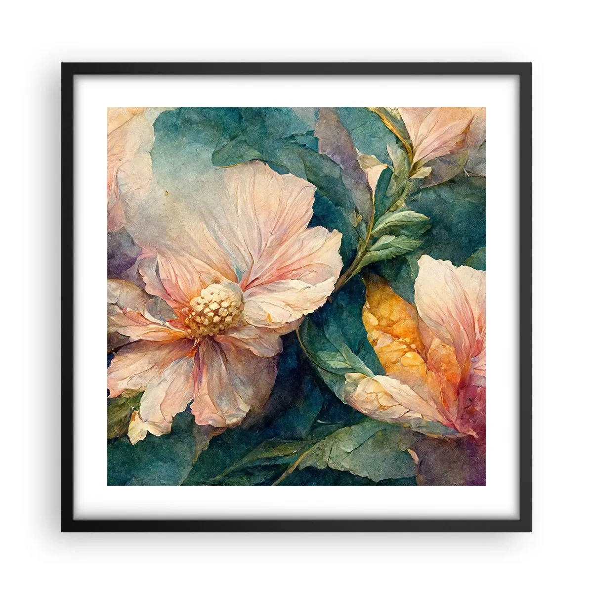 Plagát v čiernom ráme - Číra subtílnosť - 50x50 cm