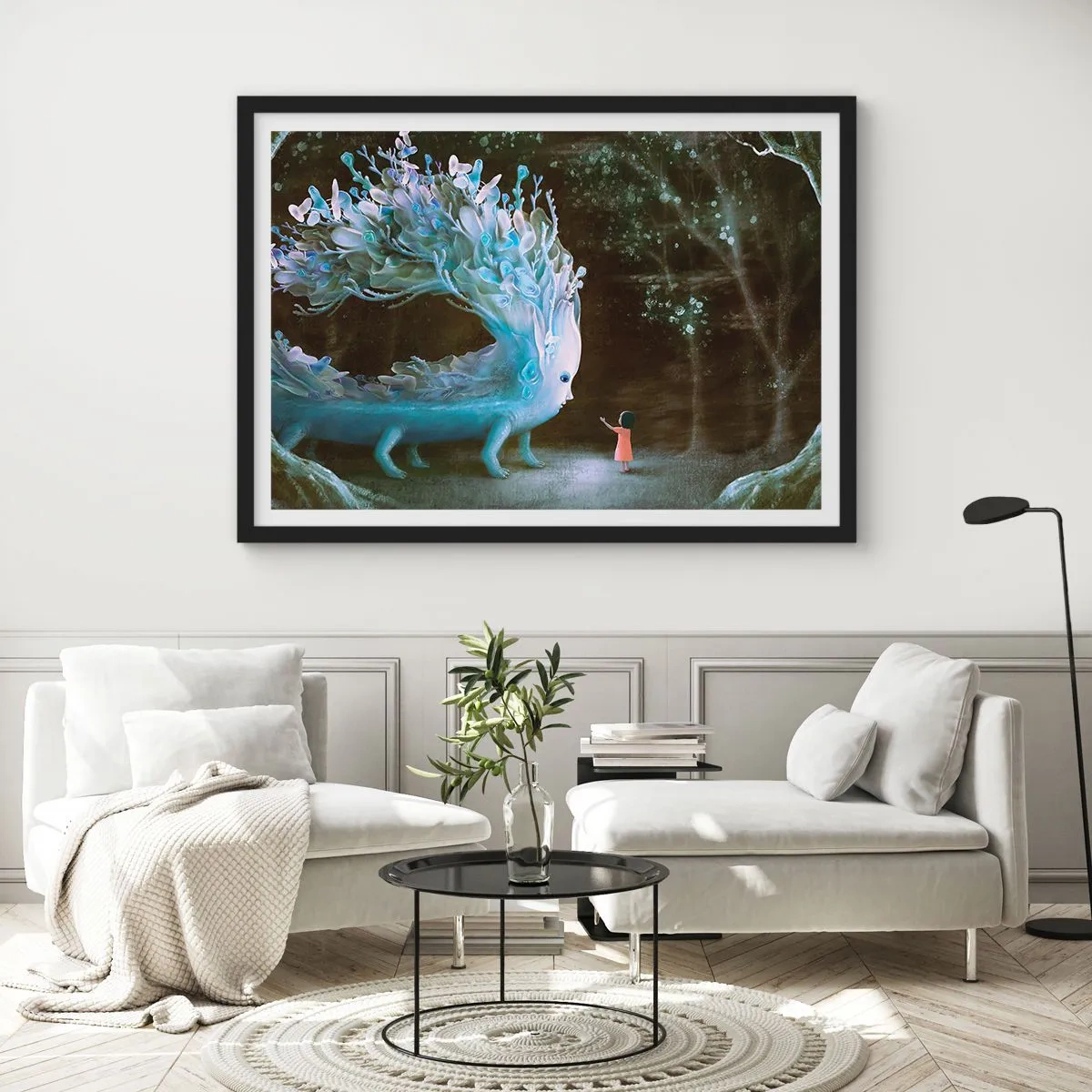 Plagát v čiernom ráme - Fantastické stretnutie - 50x40 cm