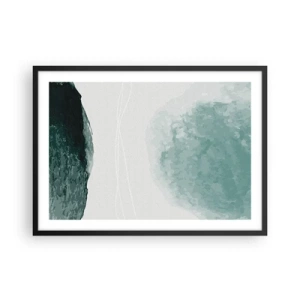 Plagát v čiernom ráme - Stretnutie s hmlou - 70x50 cm