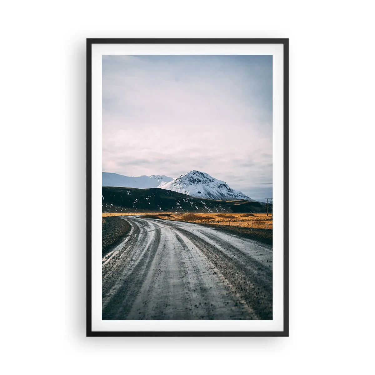 Plagát v čiernom ráme - V islandskom štýle - 61x91 cm