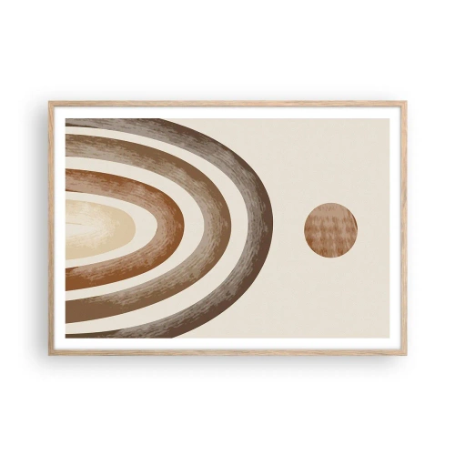 Plagát v ráme zo svetlého duba - V ďalekej galaxii - 100x70 cm