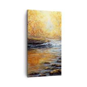 Obraz na plátne - Zlatý potok - 45x80 cm