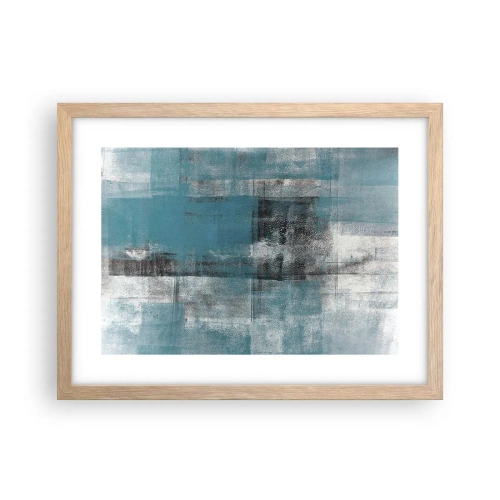 Plagát v ráme zo svetlého duba - Voda a vzduch - 40x30 cm
