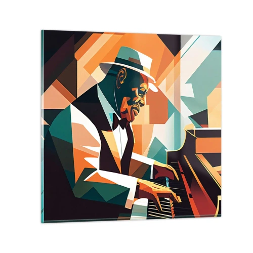 Obraz na skle - Celý tento jazz - 30x30 cm