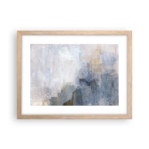 Plagát v ráme zo svetlého duba - Tóny a akordy farieb - 40x30 cm