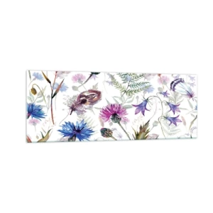 Obraz na skle - Poľský herbár - 140x50 cm