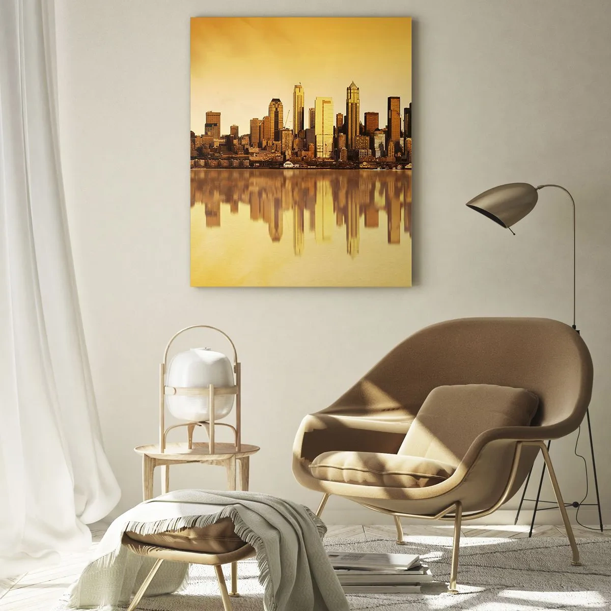 Obraz na skle - Ticho metropoly - 50x70 cm