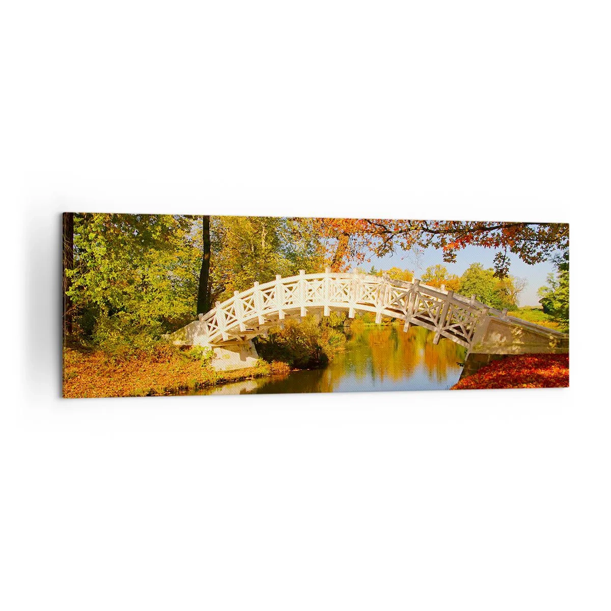 Obraz na plátne - Na bielom mostíku vzdychov - 160x50 cm